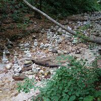 Steinmanderln in der Kaltenbachklamm