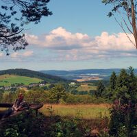 Blick über den Thüringer Kräutergarten