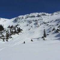 Skitour Hochblasse - Abfahrt