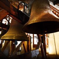 Glockenturm des höchsten oststeirischen Kirchturms in Pischelsdorf, Oststeiermark