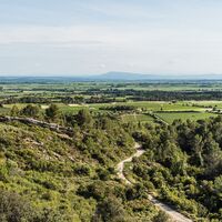 Blick auf die Pyrenäen von La Liviniere aus