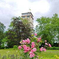 Hindenburgturm im Blumengarten Bexbach