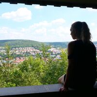 Blick aus der Schaubachhütte - Meiningen