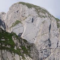 Rückblick zum Gipfel der Silberplatten