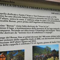 Kapelle Santa Chiara und San Francesco - Informationstafel