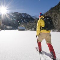 Auf der Schneeschuhtour Obertal in Hopfriesen