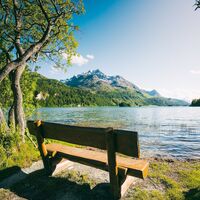 Sitzbank am Silsersee