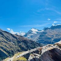 Blick zum Monte Rosa Massiv