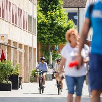 Im verkehrsfreien Städtle von Vaduz
