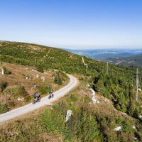 E-Mountainbiken Weitblick vom Hufberg