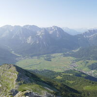 Blick nach Süden zur Mieminger Kette