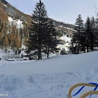Herrlich weißer Schnee soweit das Auge reicht.