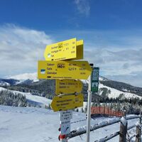 Großeben-Runde mit Mariengruß: Wegweiser Wanderweg 505
