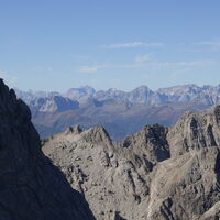 ungetrübter Blick in die Dolomiten