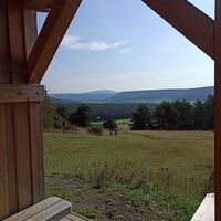 Rhön-Berg Geba Schutzhütte Hoher Berg Dolmarblick