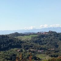 Berzano di San Pietro (AT) Panorama von Cinzano