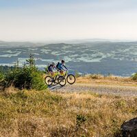 E-Mountainbiken Weitblick vom Hufberg