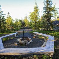 Lagerfeuerstelle am Pyhän Jyssäys Pfad in Ruka