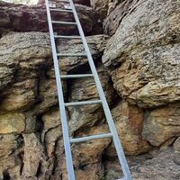 Klettersteig zum Gipfel vom Hohen Stein