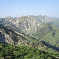 Aussicht vom Lauigrat - Gipfelwanderung Ochsen