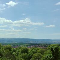 Aussicht vom Schlosspark Altenstein bei Bad Liebenstein