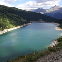 Der See Plan d'Amont oberhalb von Aussois