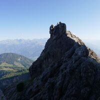 in der Zellinscharte blicken wir zurück auf die Zillinköpfe