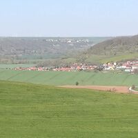 Blick auf Dornburger Schlösser