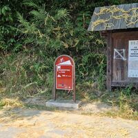 Kilometersteine am Ziel