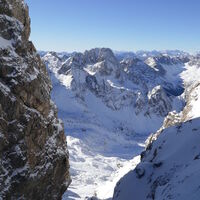 in der Scharte blicke ich zur Teplitzer Spitze und zum Simonskopf