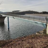 Bank mit Blick über Landemert