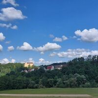 Aussicht auf Schloss Untergröningen