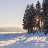 verschneite Winterwege