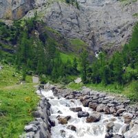 Wasserfälle beim Tseuzier Stausee.