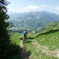 Abfahrt Obersti Site - Panorama Bike Etappe 11