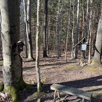 Und hier der wohl stimmigste Rastplatz der Runde, beim 'Allander Barbarabild'
