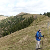 Aufstieg am Dürrriegel