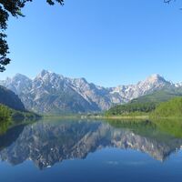 Almtaler Haus - Habernau/Jagersimmerl - Almsee - Hochpfad/Gschirrsattel -  Offensee - Jh. Fahrnau - Rindbachschlucht - Ebensee