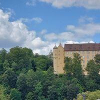 Blick auf Schloss Untergröningen