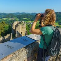 Ausblick von der Burgruine Prandegg