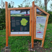 Portaltafel am Wanderparkplatz