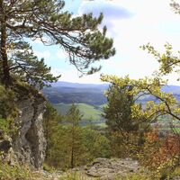 Felsenkante des Großen Hörselbergs bei Eisenach
