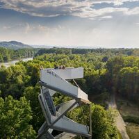 Blick auf den Murturm im UNESCO Biosphärenpark