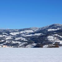Pöllau und Umgebung im Winter in der Oststeiermark