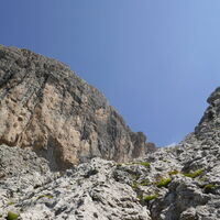 im oberen Bereich um die 9. Seillänge