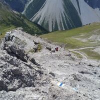 Weg vom Saulajoch zum Saulakopf