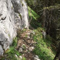 Weg nach Äust - Wasserscheide-Stockhorn