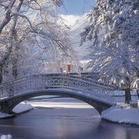 Lenaubrücke im Kurpark Reichenau