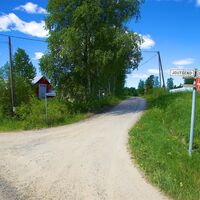 Wegweiser im Dorf