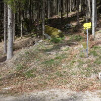 Aufstieg im Sattel am Ziehweg